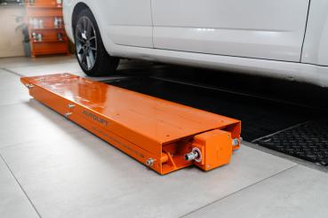 Mobile Hebebühne Scherenhebebühne Reifendienst mechanisch JH6 orange JH-TWIN-062-DRILL-2004-V01